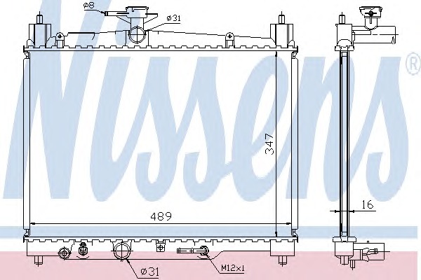 NISSENS Vízhűtő 64801A_NIS