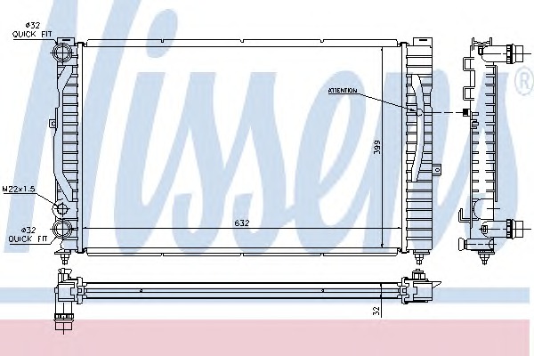 NISSENS Vízhűtő 60299A_NIS