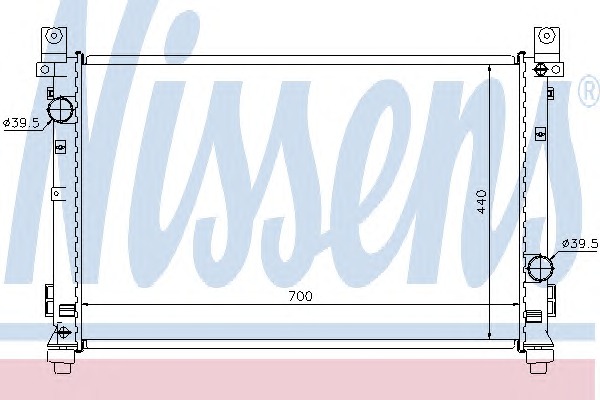 NISSENS Vízhűtő 610142_NIS