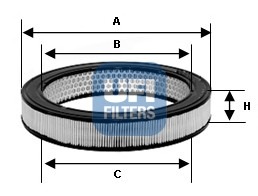 UFI Levegőszűrő 27.807.00_UFI