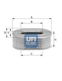 UFI Levegőszűrő 27.846.00_UFI