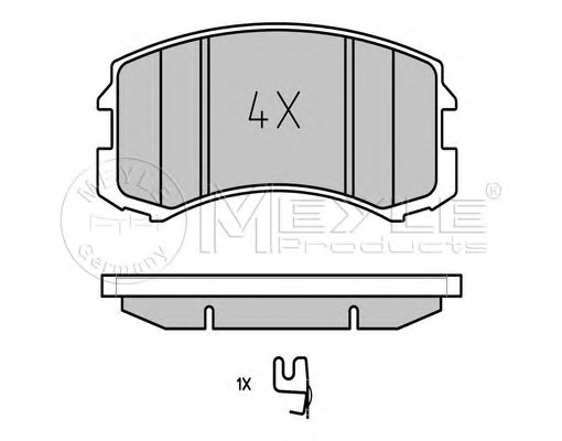 MEYLE Első fékbetét 0252429116