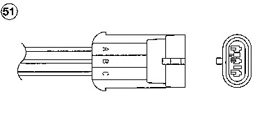 NGK Lambdaszonda OTA5F-3C1_NGK