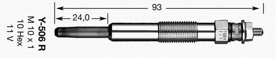 NGK Izzítógyertya Y-506R_NGK