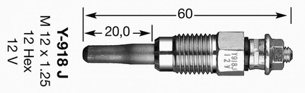 NGK Izzítógyertya Y918J_NGK