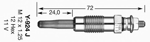 NGK Izzítógyertya Y924J_NGK