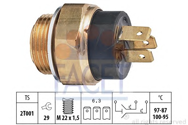 FACET Ventilátor kapcsoló 7.5613_FACET