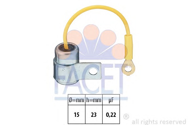 FACET Kondenzátor, gyújtás 0.0290_FACET