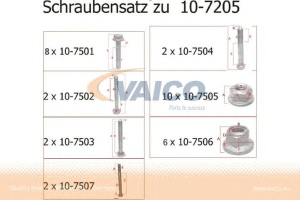 VAICO Futóműcsavar V10-7508_VAICO