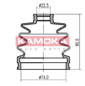 KAMOKA Féltengely gumiharang 1146478_KAM