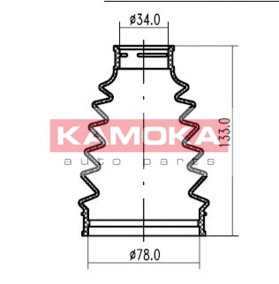 KAMOKA Féltengely gumiharang 1146986_KAM