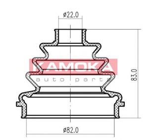 KAMOKA Féltengely gumiharang készlet 1147084_KAM