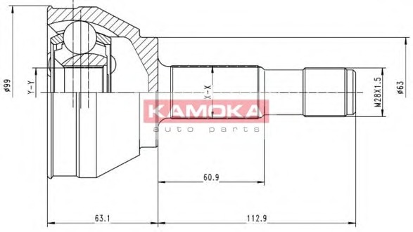 KAMOKA Féltengelycsukló készlet külső 6152_KAM