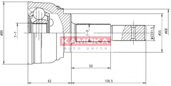 KAMOKA Féltengelycsukló készlet külső 6540_KAM