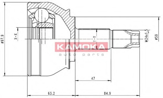 KAMOKA Féltengelycsukló készlet 6692_KAM