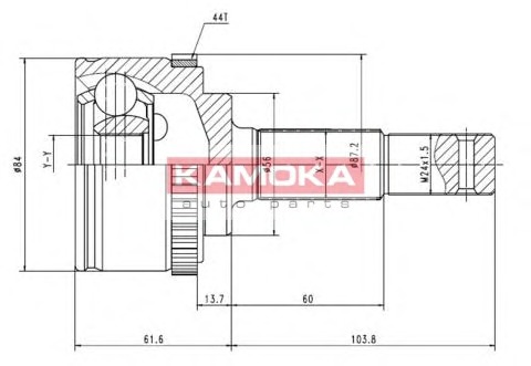 KAMOKA Féltengelycsukló készlet külső 7081_KAM