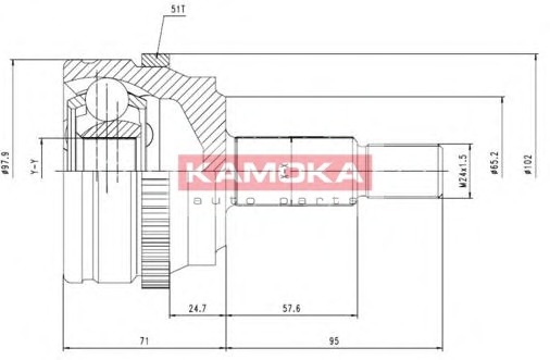 KAMOKA Féltengelycsukló készlet 7090_KAM