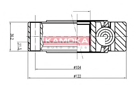 KAMOKA Féltengelycsukló készlet belső 9003_KAM