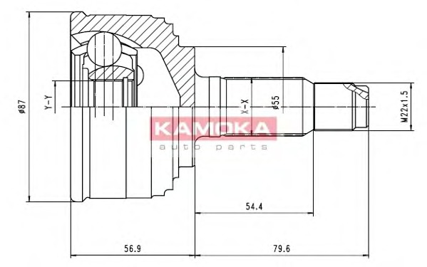 KAMOKA Féltengelycsukló készlet 6000_KAM