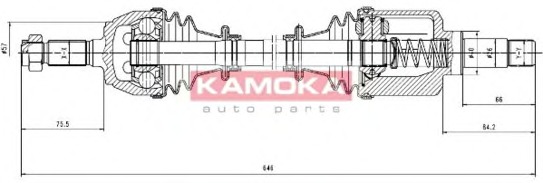 KAMOKA Féltengely, komplett CT1138933_KAM