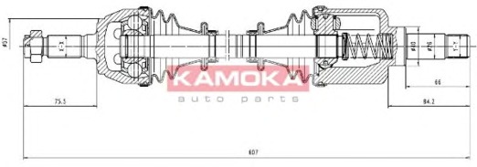 KAMOKA Féltengely, komplett CT1138952_KAM