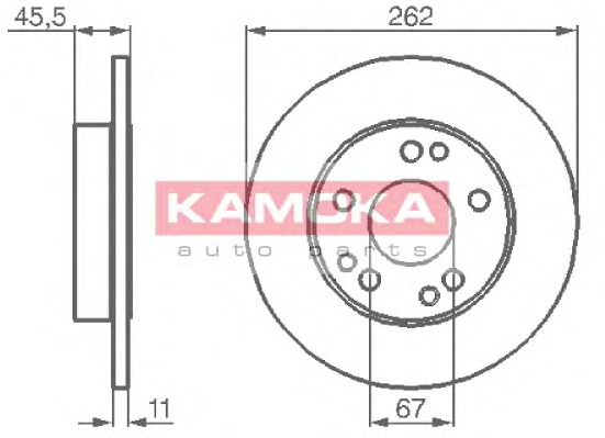 KAMOKA Első féktárcsa 103106_KAM