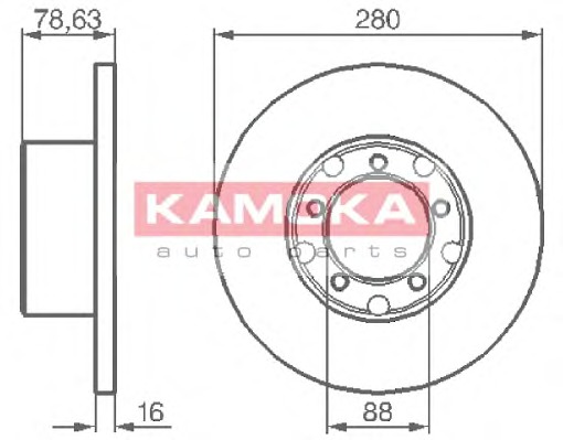 KAMOKA Első féktárcsa 103190_KAM