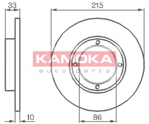 KAMOKA Első féktárcsa 1032196_KAM