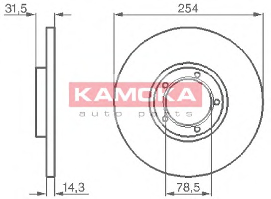 KAMOKA Első féktárcsa 103276_KAM