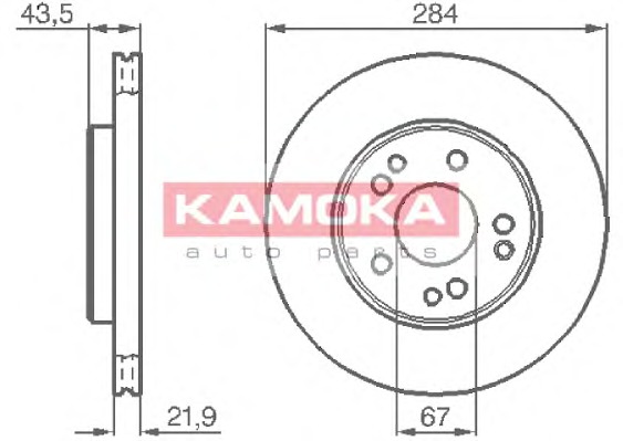 KAMOKA Első féktárcsa 103362_KAM