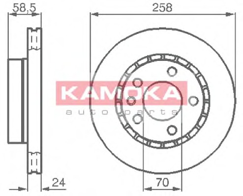 KAMOKA Első féktárcsa 103376_KAM