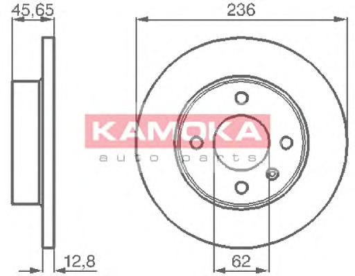 KAMOKA Első féktárcsa 103718_KAM