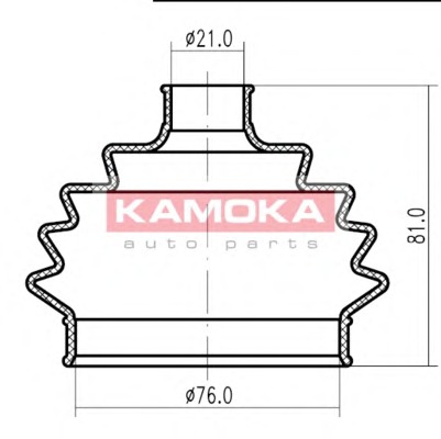 KAMOKA Féltengely gumiharang 1146864_KAM