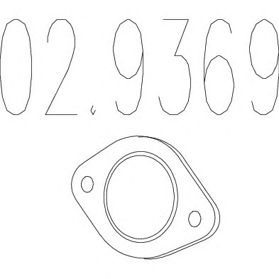 MTS Kipufogócsonk tömítés 02.9369_MTS