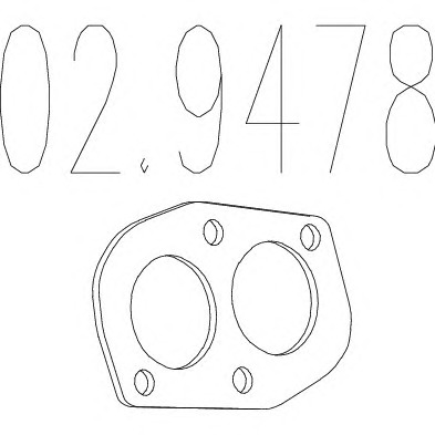 MTS Kipufogó tömítés 02.9478_MTS