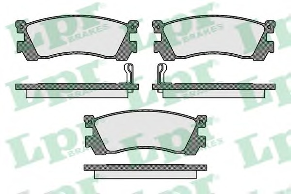 LPR Hátsó fékbetét 05P038_LPR