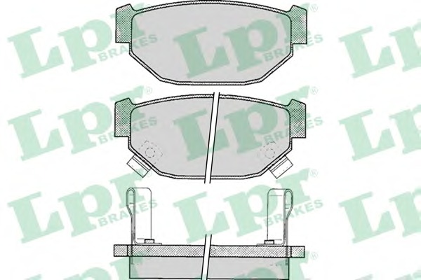 LPR Hátsó fékbetét 05P048_LPR