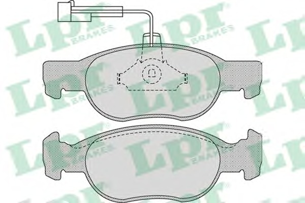 LPR Első fékbetét 05P1075_LPR