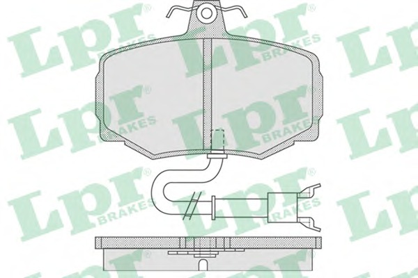 LPR Első fékbetét 05P753_LPR