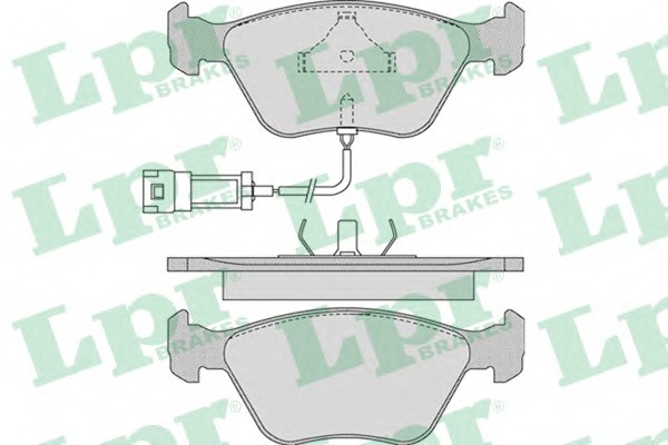 LPR Első fékbetét 05P978_LPR