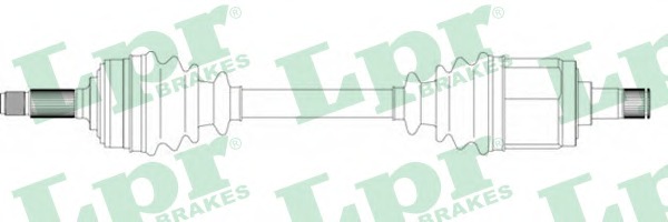 LPR Féltengely, komplett DS40076_LPR