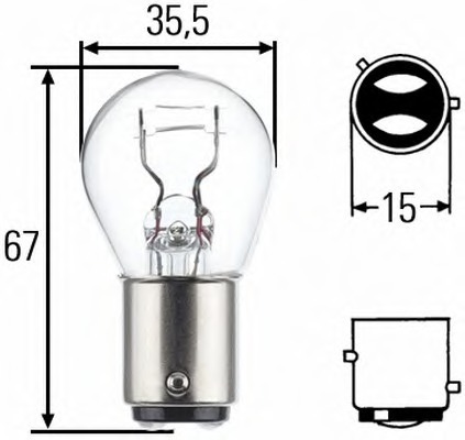 HELLA Izzó, irányjelző 8GD004772-151