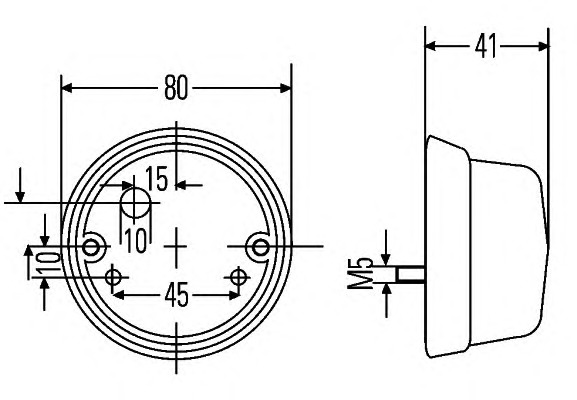 HELLA Ködzárófény, univerzális 2TF001259-761