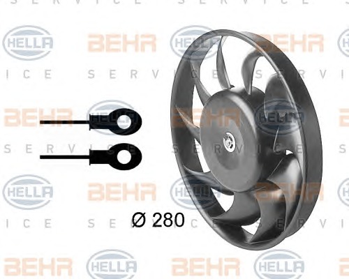 HELLA Ventilátor, vízhűtő 8EW009144-321