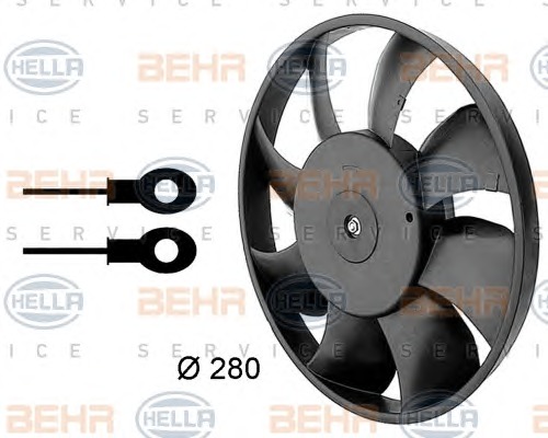 HELLA Ventilátor, vízhűtő 8EW009144-331