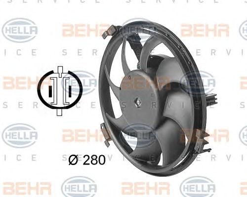 HELLA Ventilátor, vízhűtő 8EW009144-351