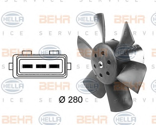 MAHLE Ventilátor, vízhűtő CFF6000P_MAHLE