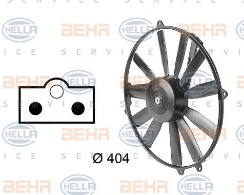 HELLA Ventilátor, vízhűtő 8EW009144-731