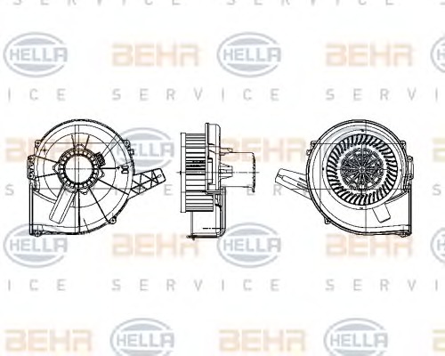 HELLA Ventilátor, utastér 8EW009157-131