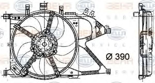 MAHLE Ventilátor, klímahűtő CFF21000P_MAHLE